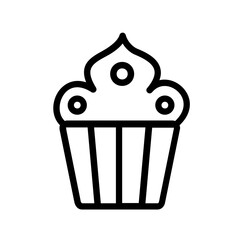 Birthday Cup Cake Icon Design