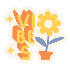 Retro Groovy Sticker