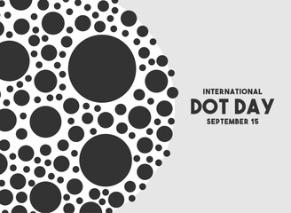 Vector Illustration of International Dot Day. September 15. Flat design vector.