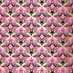 Batik floral seamless paisley pattern on Pink background. fabric print .textile ethnic motif. Abstract vector Illustration Design for fashion, fabric, textile, wallpaper, cover, web, wrapping etc.
