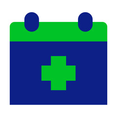 Obraz premium Calendar Icon Filled Duo-Tone Style