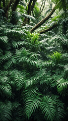 Tropical rainforest plants.