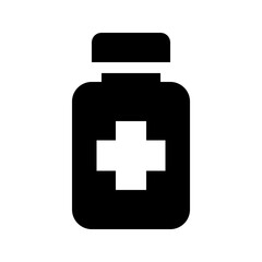 Vaccine Icon Glyph Style