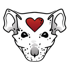 Tattoo-style rat head icon