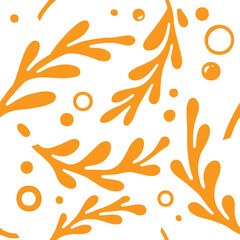 Vector illustration of an abstract leaf ornament
