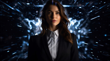 仮想空間ビジネス女性二十三Generative AI