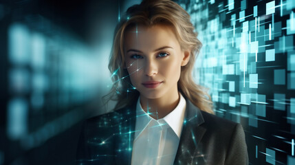 仮想空間ビジネス女性二十四Generative AI