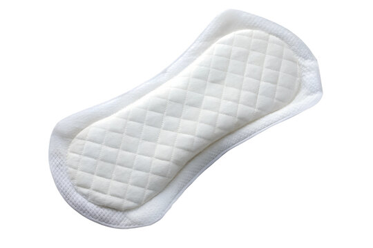 Woman hygiene protection menstruation or daily sanitary pad isolated on white background. Woman Menstruation protection