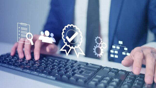 Business certification, standardization process, iso certified QC Quality Certificate ISO international standards, guarantee management service, Quality Assurance QA Compliance regulation