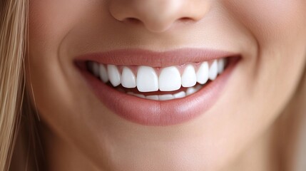 Fototapeta premium Enhance your smile with Emax and zirconium porcelain veneers for a radiant, natural-looking aesthetic. Experience the transformative power of dental laminates