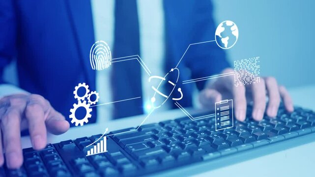 Data analysis, data science, AI cloud computing, big data technology. Scientist computing, Data mining, artificial intelligence, machine learning, business analytics. cloud computing database,