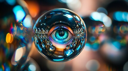 Lenses presenting lens reflections 