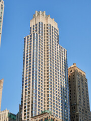 Obraz premium Unique buildings in New York. Skyscrapers.