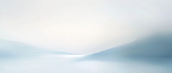Background using a simple gradient, transitioning from light grey to soft blue for a clean, serene feel.