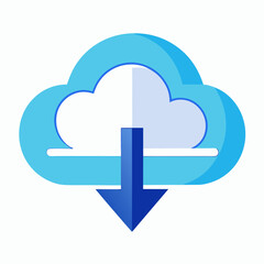 Fototapeta premium cloud computing illustration
