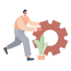 Office Employee Illustration