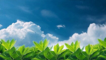 Obraz premium green grass and blue sky