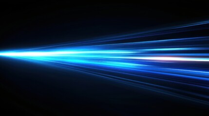 Abstract Blue Light Streaks