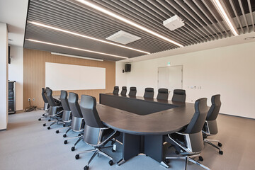 conference room with chairs