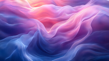 Obraz premium A background of overlapping translucent blue and purple waves,