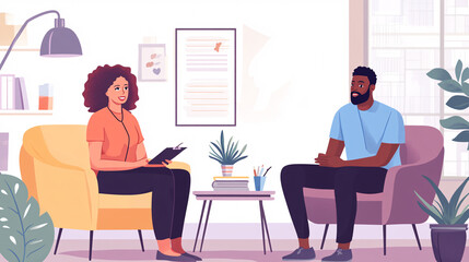 Therapy Session Illustration