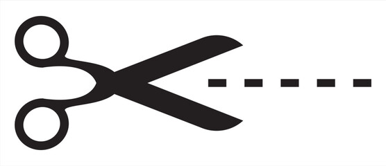 simple scissors icon vector illustration