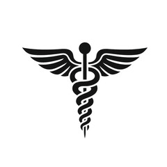 caduceus medical icon