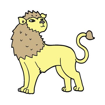cartoon lion