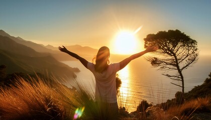 Obraz premium Spirit and vitality, capturing energy, enthusiasm, and the essence of life. Ideal for topics related to motivation, wellness, and personal growth.