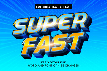 Super fast 3d editable vector text effect