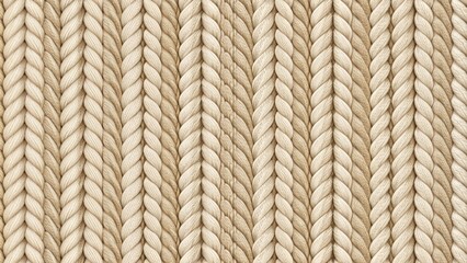 Seamless beige knitwear fabric with pigtails repeating texture of sweater, perfect for cozy winter designs and backgrounds