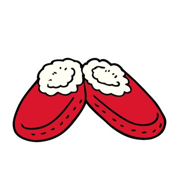 cartoon doodle comfy slippers