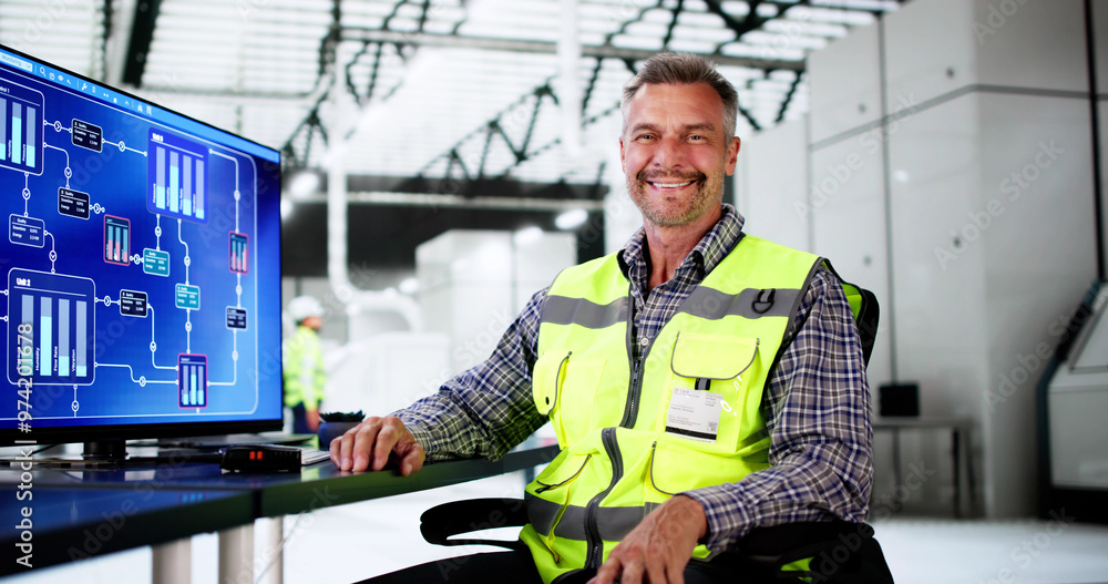 Poster Engineer Operator Using Scada System