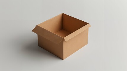 Versatile Open Paper Box Mockup for Effective Product Advertisement, Creative Packaging Solutions, and Professional Marketing Presentations on a Clean Background