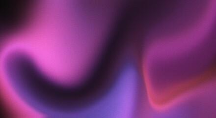 Grainy gradient abstract pink smooth background dark vibrant noise texture banner backdrop design colors