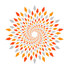 full color mandala ornament