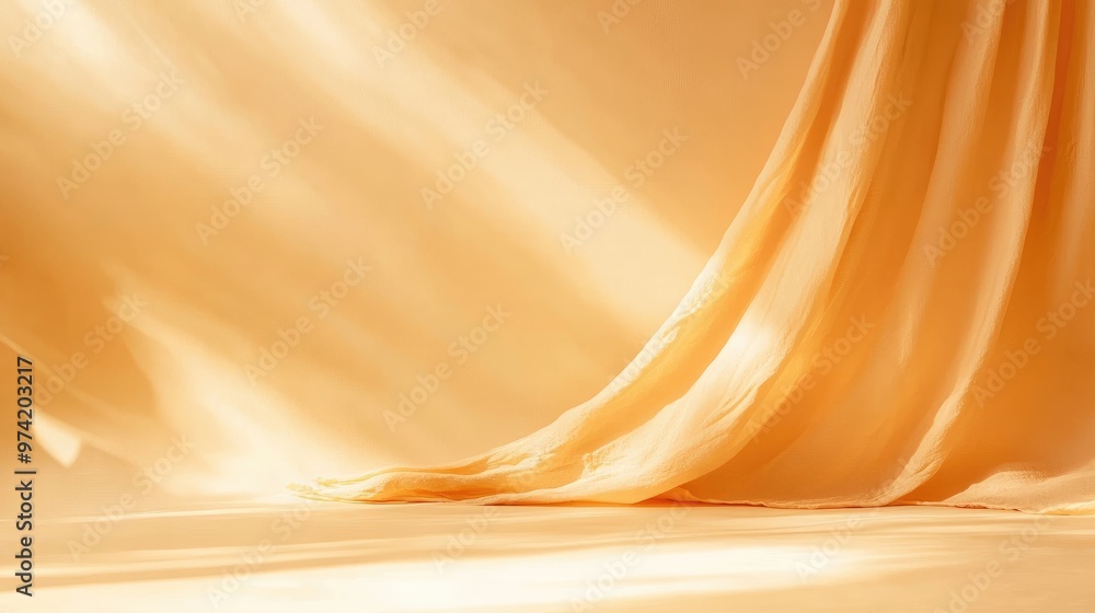 Poster beautiful light orange background with soft textures and delicate lighting, creating a vibrant and e