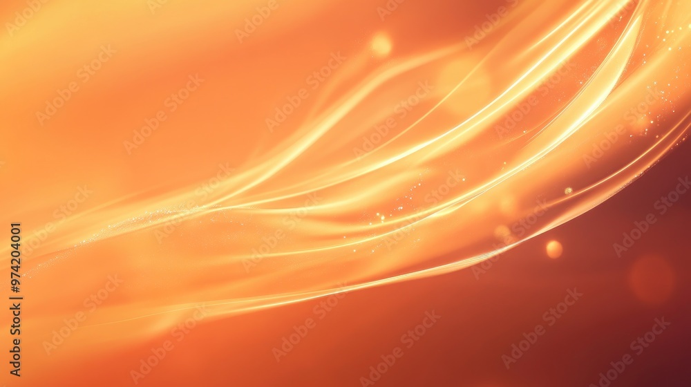 Poster warm light orange background with soft lighting effects and smooth surface, creating a beautiful, dy