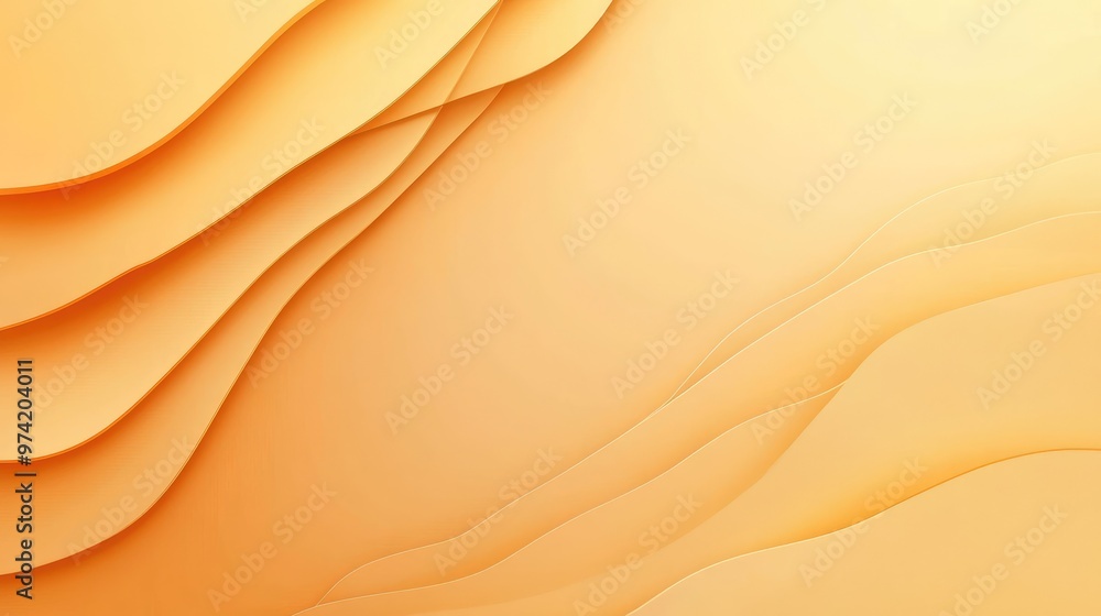 Poster warm light orange background with subtle gradients and smooth shadows, offering a cheerful and dynam
