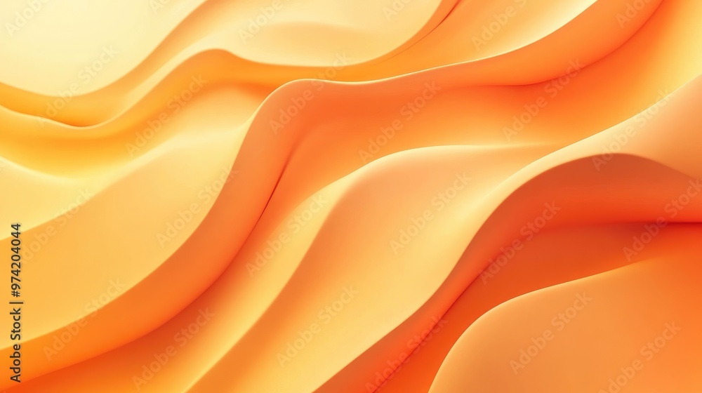 Poster warm light orange background with subtle gradients and smooth shadows, offering a cheerful and dynam