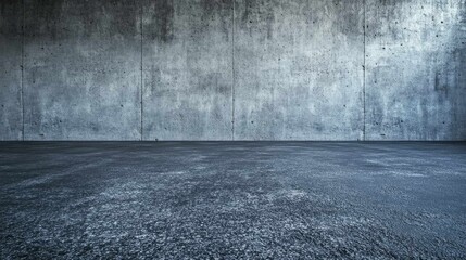 Empty industrial space with concrete wall and floor, perfect for product placement or design inspiration.