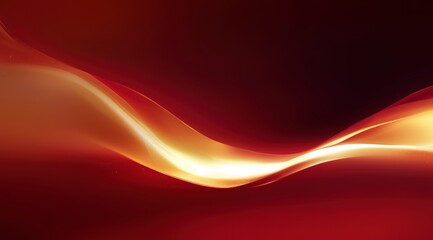 Fototapeta premium Vibrant Abstract Gradient Wave on Dark Red Background: Ideal for Technology and Design Projects Focused on Modern Aesthetics