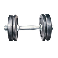 Fototapeta premium A simple and sturdy dumbbell, perfect for weightlifting and strength training routines.
