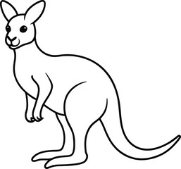 Joey in Kangaroo's Pouch Kids Coloring Book Fun
