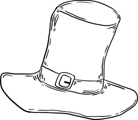 sketch thanksgiving hat