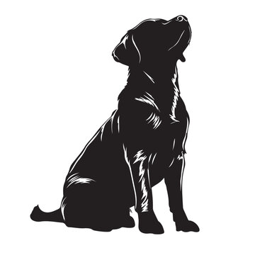 recommend clip art: Dog silhouette collection vector. Dog in various poses and activities like jumping, sitting, running, playing, and standing. Silhouette black puppies, pet dog vector isolated on a white background