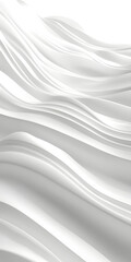 Obraz premium Minimalist style pure white wave world wallpaper