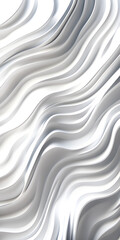 Obraz premium Minimalist style pure white wave world wallpaper