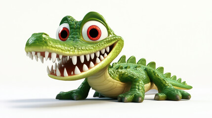 Fototapeta premium Cute Cartoon Alligator.
