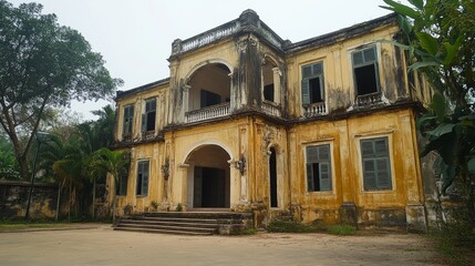 Colonial buildings in Vietnam, remnants of the French occupation